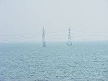 submerged land in a flood scene