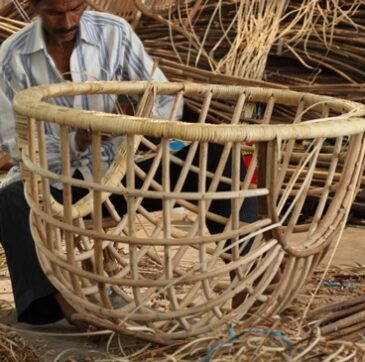 Baskets made of wood