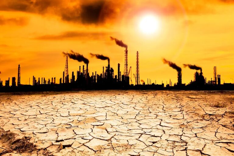 heat of the sun drying the whole world